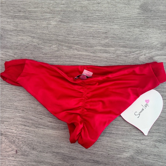 SUMMER LUXE SWIMWEAR BIKINI ❤️ Red ❤️ size S - Picture 5 of 7